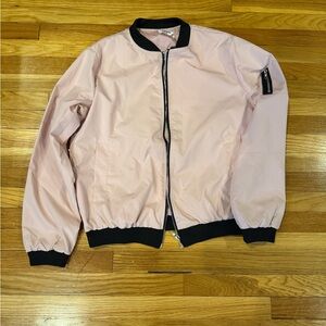 SHEIN Pink Bomber Jacket